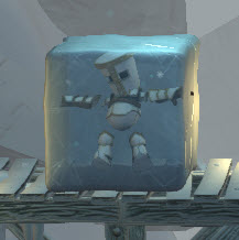 Knight in a Frozen Ice Block